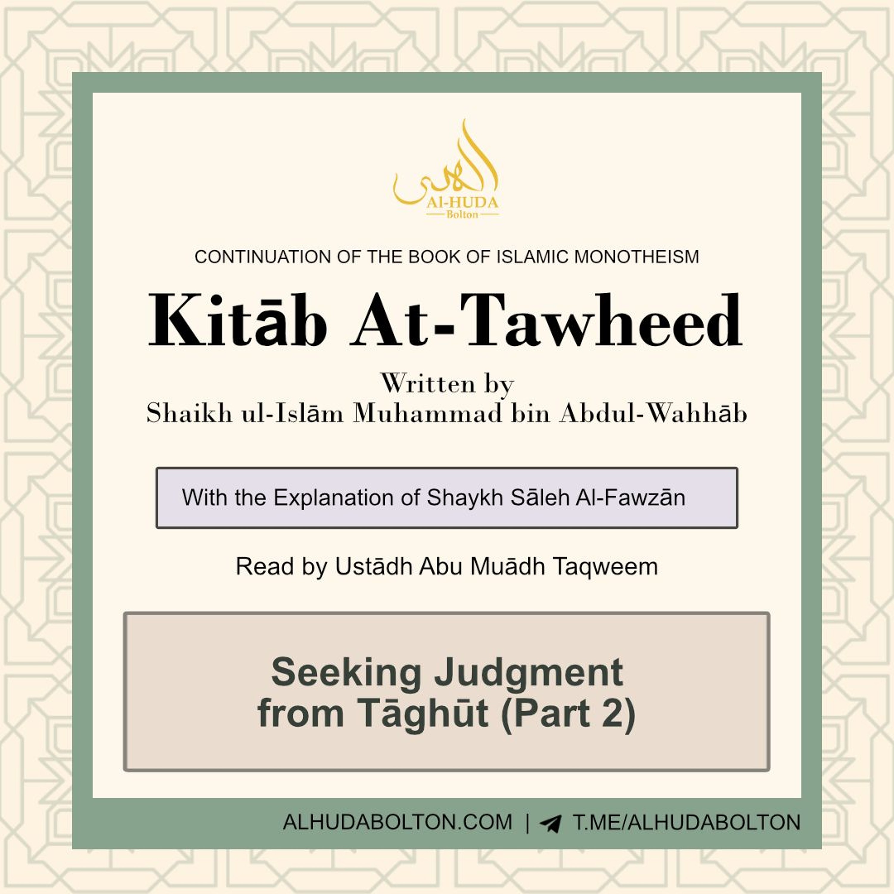 Seeking Judgment from Tāghūt (Part 2)
