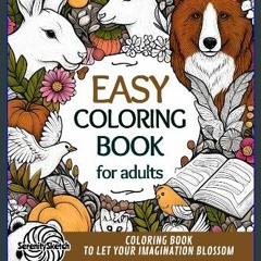 Ebook PDF  🌟 Easy Coloring Book: Large Print Designs for Adults, Seniors, and Beginners with Simpl