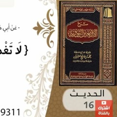 16- شرح الحديث السادس عشر النهي عن الغضب للشيخ محمد بن عثيمين