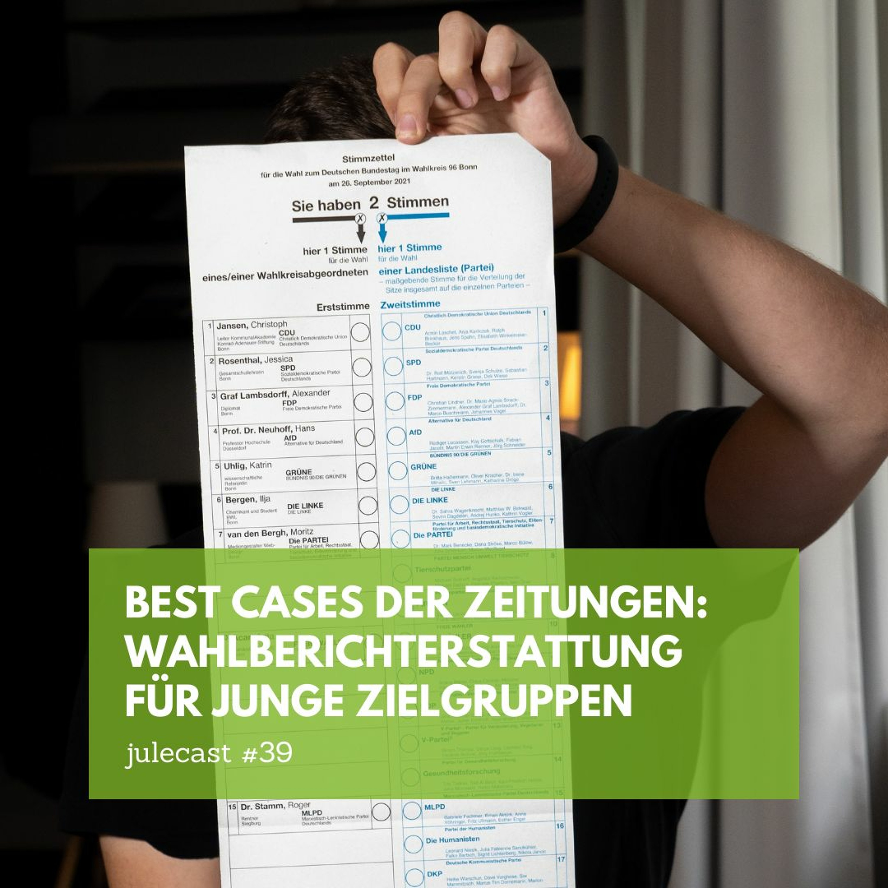 julecast - Der Podcast über Zeitungen und junge Zielgruppen