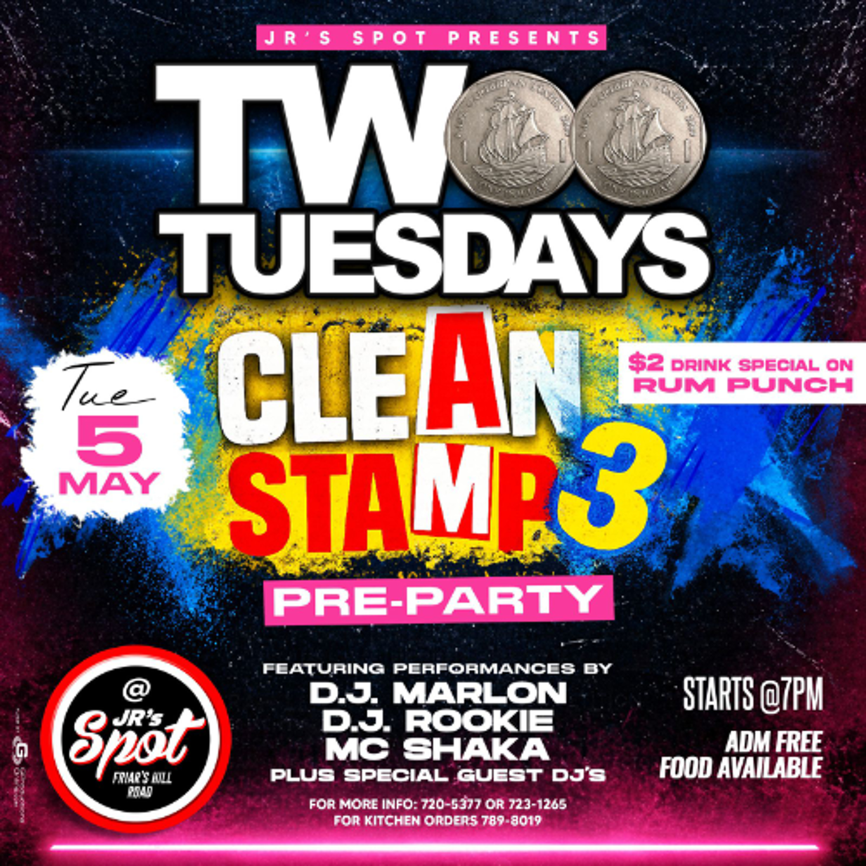 2$ Tuesday Clean Stamp Pre Party (DjCobra x Djtrell) | Dancehall Mix |