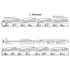 Pawel Strzelecki: 3. All'amata [3 Songs to the Lyrics by Ugo Foscolo for Tenor and Piano (2025)].