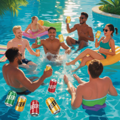Beer Cans In The Pool 9-29-25