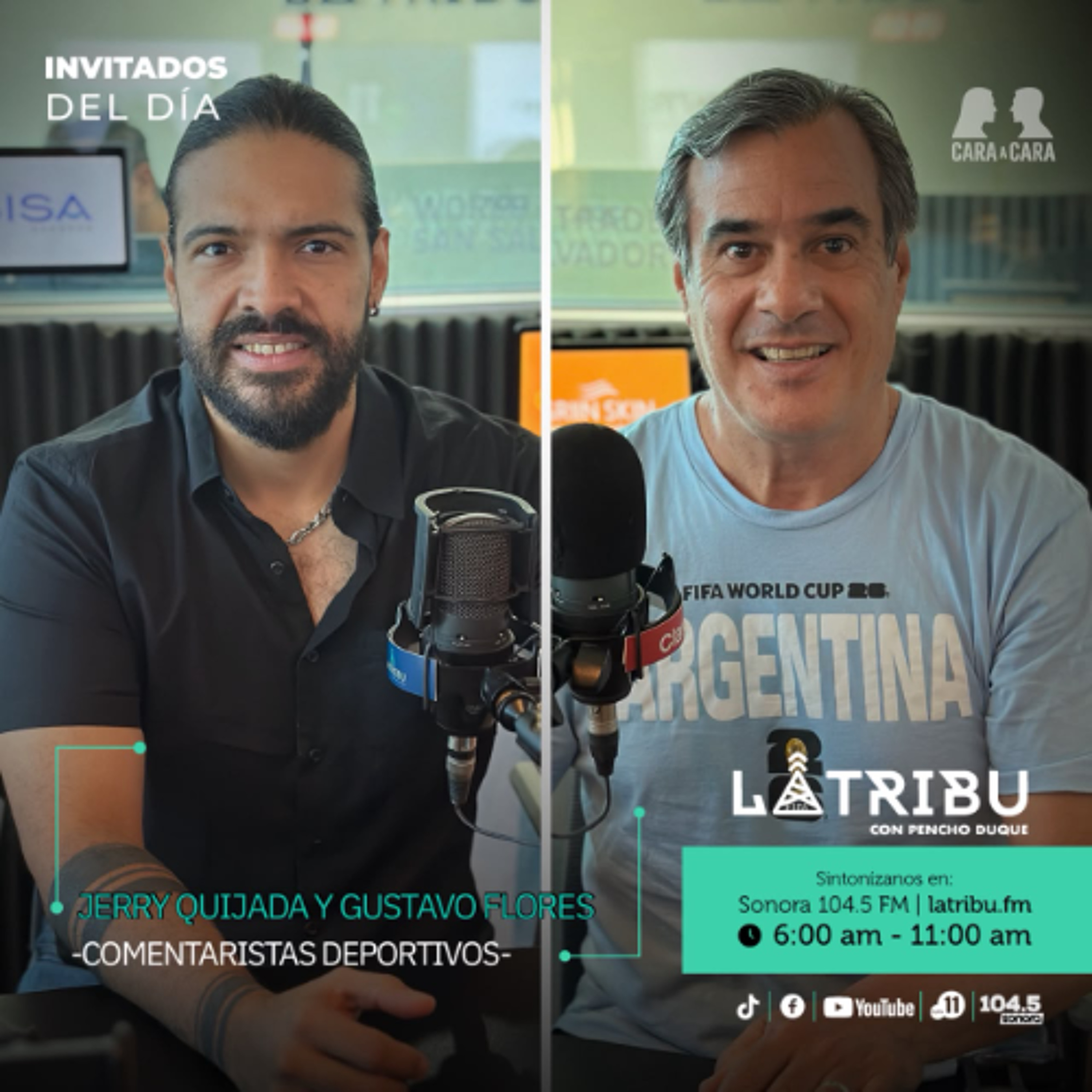 Gustavo flores y Jerry Quijada - Comentaristas Deportivos
