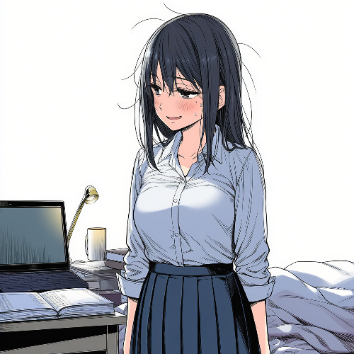 ぎこちない笑顔のままで
