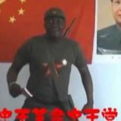 Blackman Singing Chinese Red Song