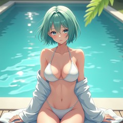 Blush At The Edge Of The Pool