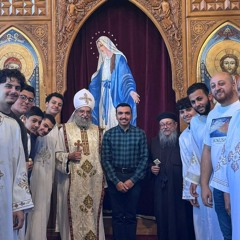 قسمة اللهم والد النور أبونا إسحق إبراهيم مع المعلم بولا منير