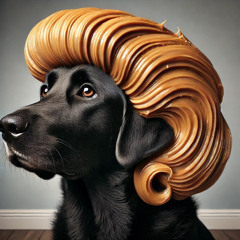 this dog with peanut butter hair god damn