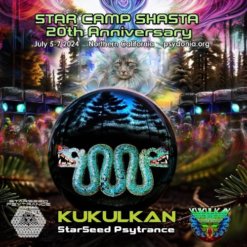 Kukulkan's set from Star Camp Shasta 2024 - Darkpsy/Hi-Forest Psytrance Set