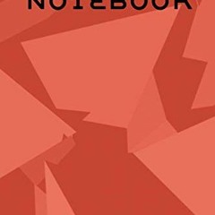 Notebook, Lined Notebook, 6x9 Inches, Softcover, 150 pages, 75 sheets#, Red Geometric Cover #Te