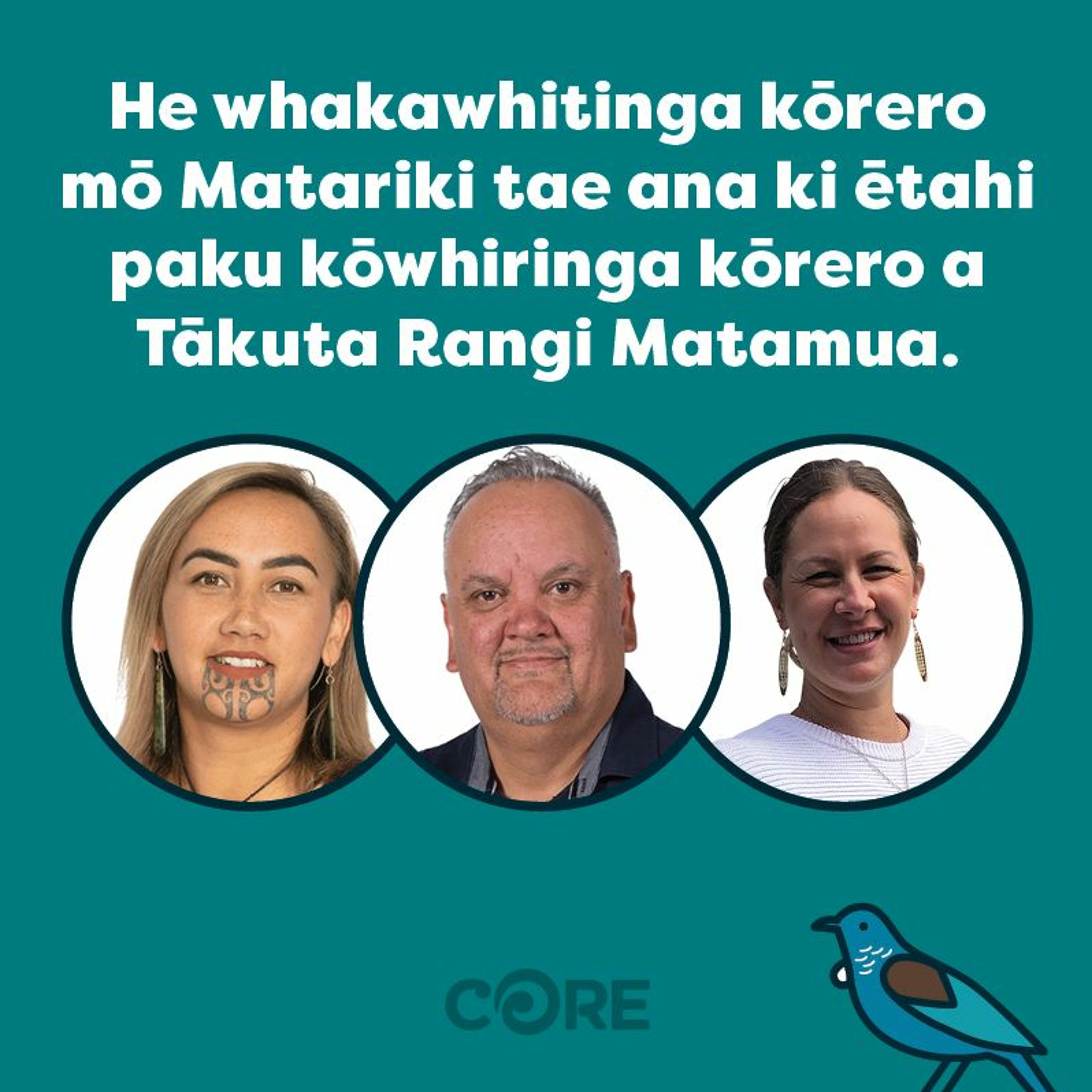 He whakawhitinga kōrero mō Matariki tae ana ki ētahi paku kōwhiringa kōrero a Tākuta Rangi Matamua episode artwork