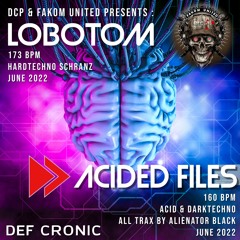 Acided Files By Def Cronic - Exclusive Mix 2022 (160 Bpm Acid & Darktechno By Alienator Black)