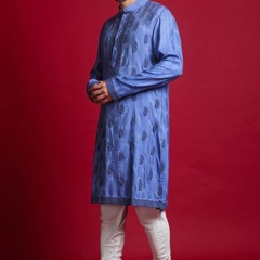 Mint Green Raw Silk Kurta