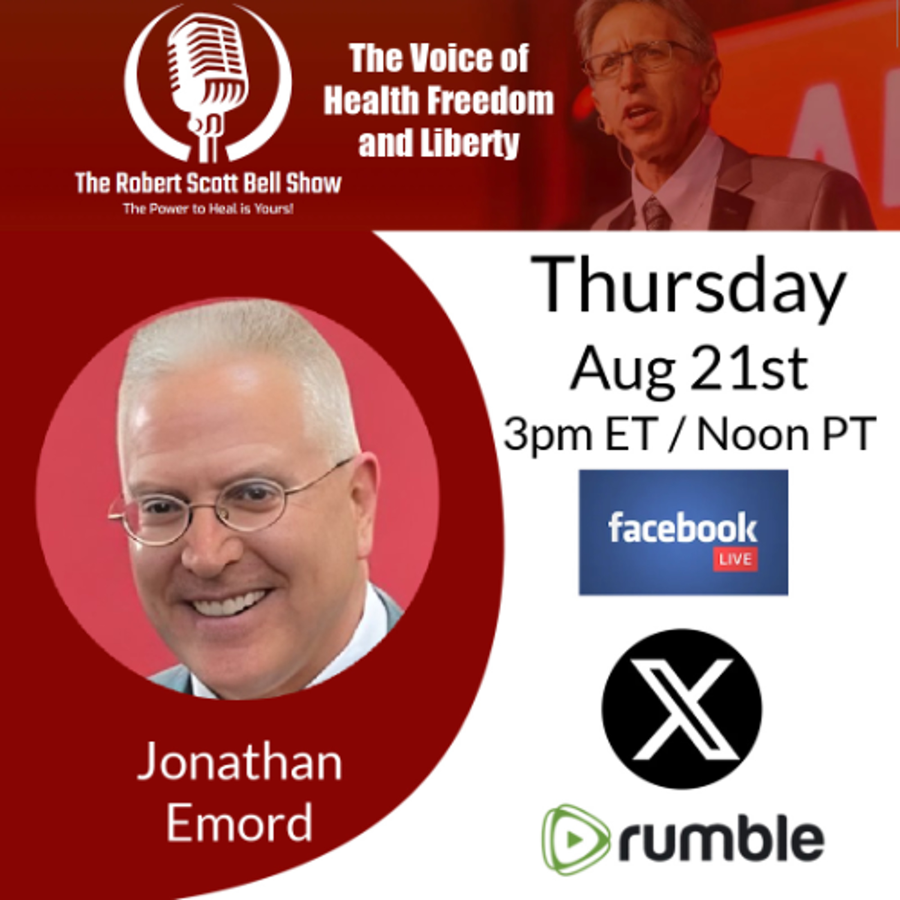 Jonathan Emord, RFK vs AAP, CT Docs Push Back, MAHA Targets Pharma Ads, Walk for Autism Health, CDC Data - The RSB Show 8-21-25