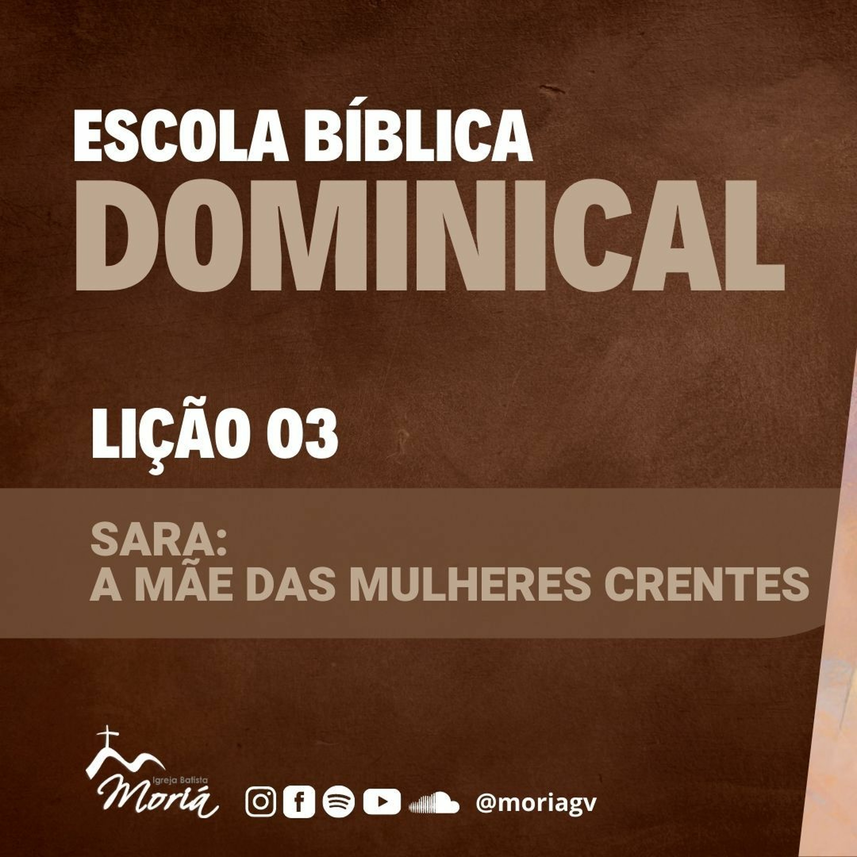 Sara: a mãe das mulheres crentes - Pr. Harley Apolônio- Escola Bíblica Dominical [26.02.2023] episode artwork
