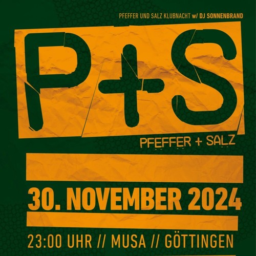 P+S Klubnacht w/ Dj Sonnenbrand - Disscut