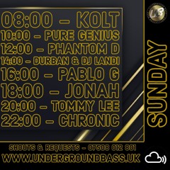 Pablo G - Underground Bass Show - 1996 - 98 Vinyl Special 9th June 2024