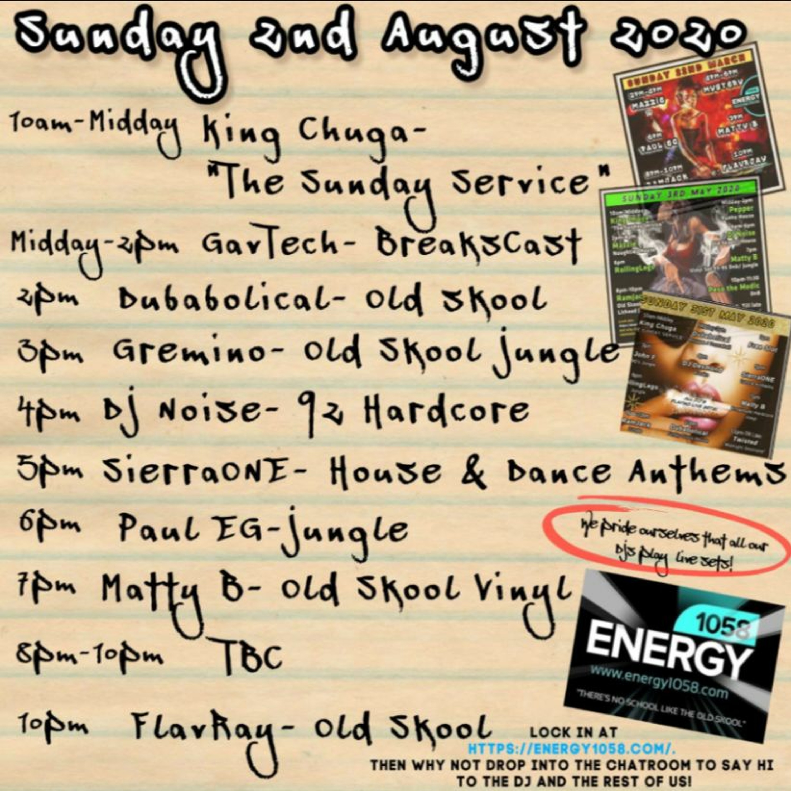 FLavRjay - Energy1058. Oldskool Hardcore Jungle episode artwork