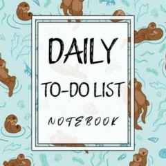 Epub Daily To-Do List Notebook: Pretty Sea otter Cover, To Do List Notebook, 6 x 9
