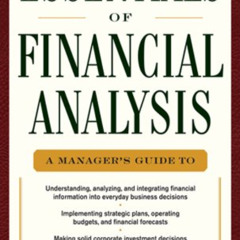 Get EBOOK 🖌️ The Essentials of Financial Analysis by  Samuel C. Weaver EPUB KINDLE P