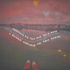 spitting by the bay on a beat i found sitting on the train