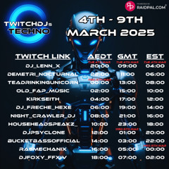 Twitch DJs Techno RT 3.4.25