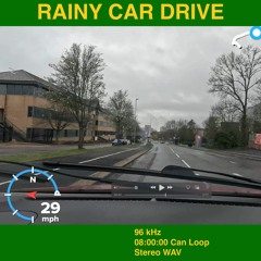 Car Drive, Raining, Screen Wipers, Day - Seamless Loop - Relaxing Background Noise