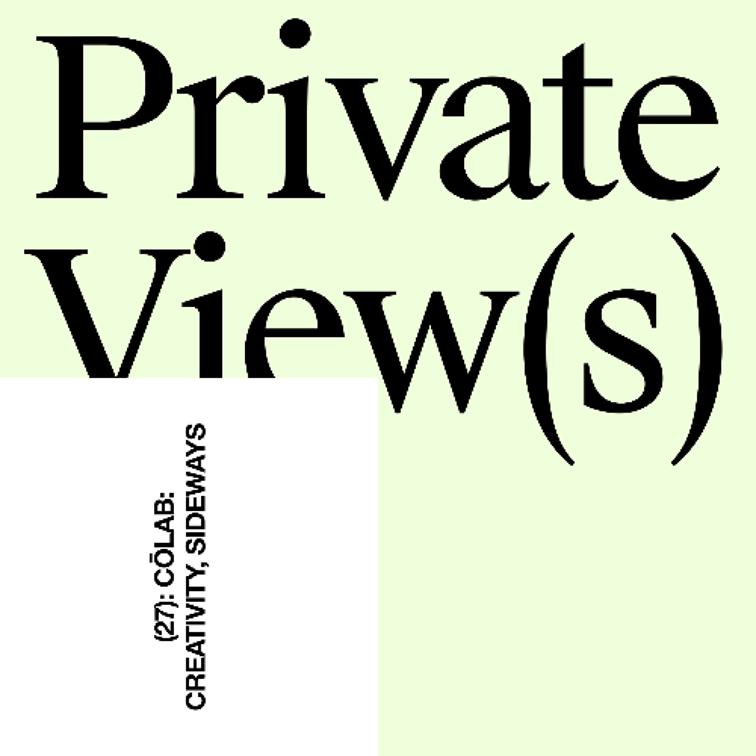27 – CōLab: creativity, sideways 27 – CōLab: creativity, sideways