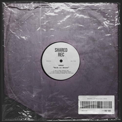 [ SRD066 ] Garas - Back To House - Daniele Camardi [ SHARED ]