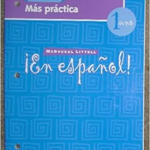 Read PDF 📔 En Espanol: Level 1 Mas Practica Cuaderno (Spanish Edition) by Estella Ga