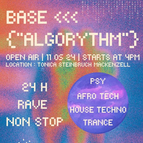 ALGORHYTHM BASE-FESTIVAL 05.24