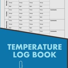 |+ Fridge Temperature Log Book A4, Temperature Log Book Record | Food Temperature Log Book, A4
