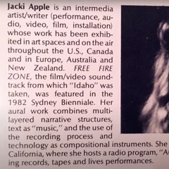 Jacki Apple - Idaho (1982)