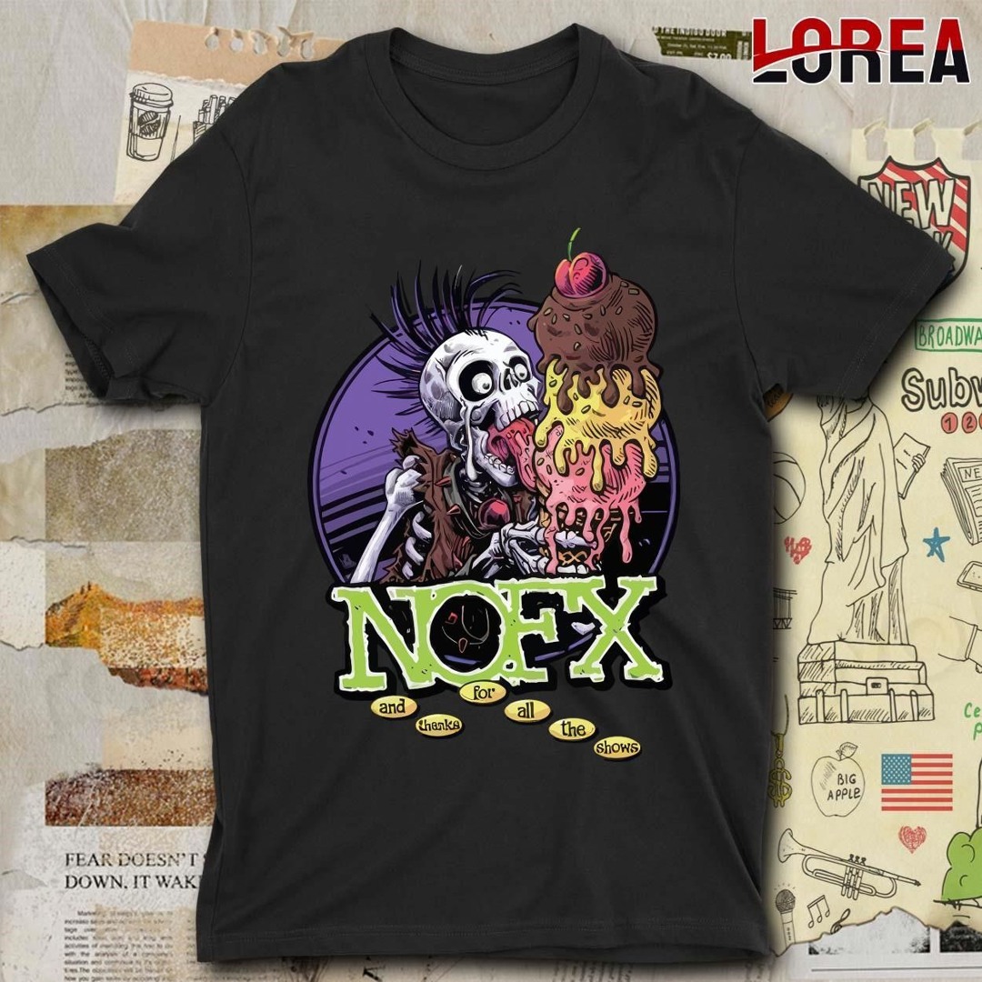 新品NOFX ノーエフエックス ジャパンツアー Tシャツ Big Cream