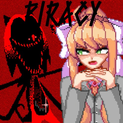 FNF Piracy but Fatal Error Sonic and Monika (Pixel) Sing It