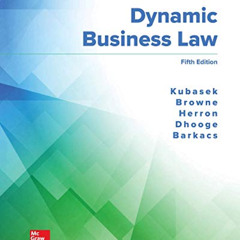 [GET] KINDLE 🖌️ Loose Leaf for Dynamic Business Law by  Nancy Kubasek,M. Neil Browne