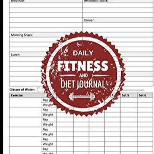 Daily Fitness Journal Interior Graphic By TheDigitalAxolotl, 52% OFF