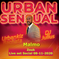 Live set Malmo Dj Julius Urban Sensual Weekend Sunday Social Zouk 08-11-2020
