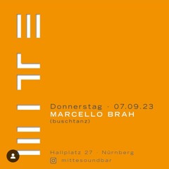 Marcello Brah @ Mitte Soundbar 7.9.2023