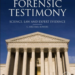 download PDF 💖 Forensic Testimony: Science, Law and Expert Evidence by  C. Michael B