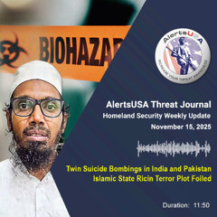 Homeland Security Weekly Update - Nov 15, 2025