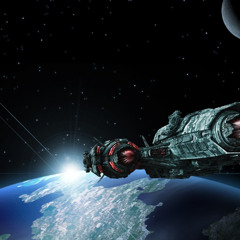 Cruising on a spaceship