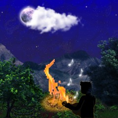A Starry Night Next To The Campfire