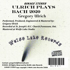 Ulrick Plays Bach 2020