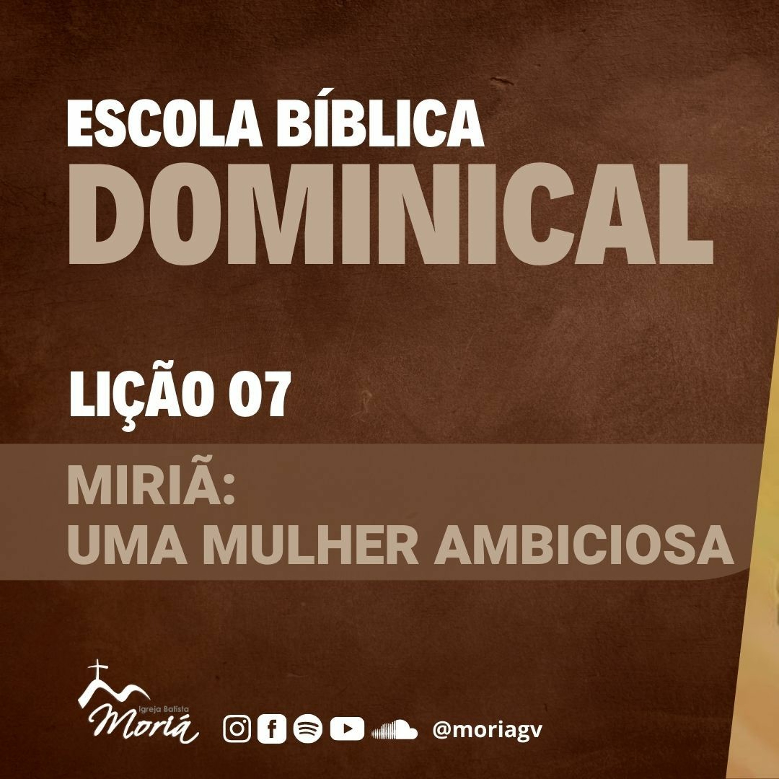 As lições que Miriã nos ensina - Pra. Geórdia Almeida - Escola Bíblica Dominical [02.04.2023] episode artwork