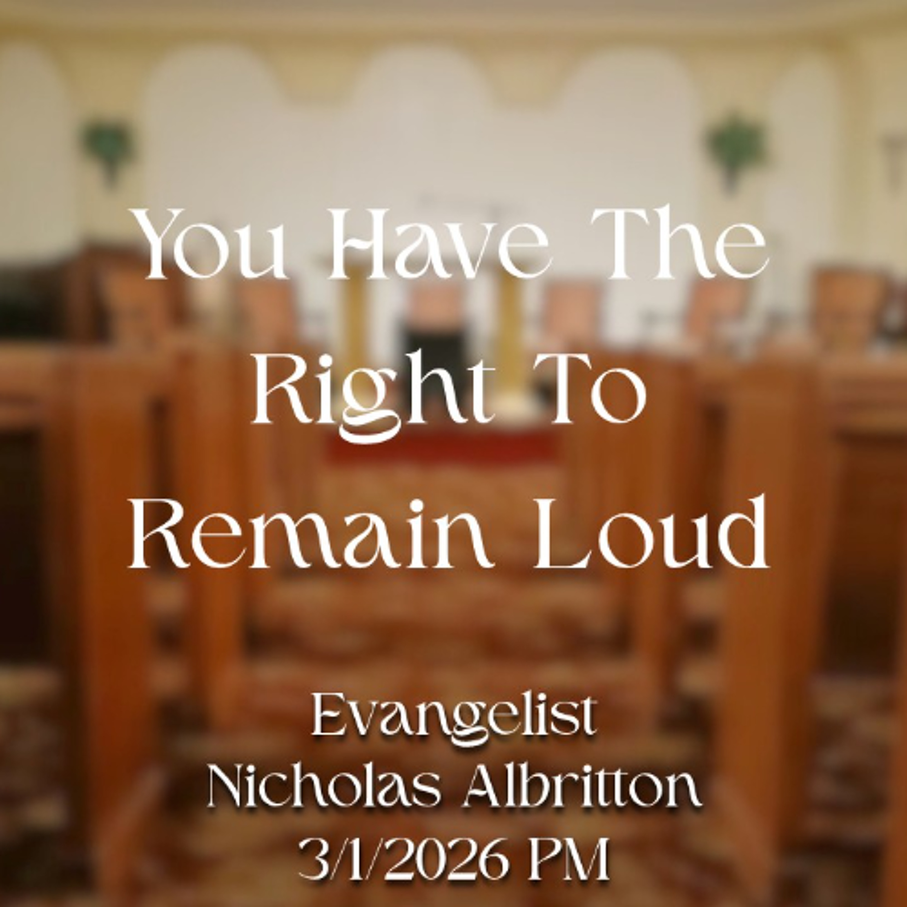 You Have The Right To Remain Loud