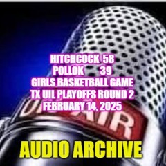 Hitchcock vs. Pollok girls Basketball game February 14, 2025