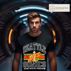 Seattle Supersonics Striped Lockup National Basketball Association Shirt