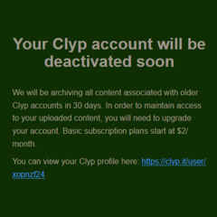 currently saving stuff from clyp.it (just in case)